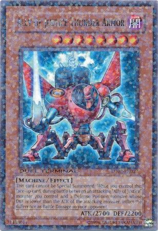 Ally of Justice Thunder Armor - DT02-EN027 - Rare Parallel Rare available at 401 Games Canada