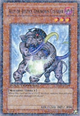 Ally of Justice Unknown Crusher - DT01-EN079 - Rare Parallel Rare available at 401 Games Canada