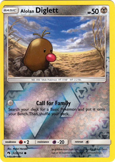 Alolan Diglett - 122/214 - Common - Reverse Holo available at 401 Games Canada