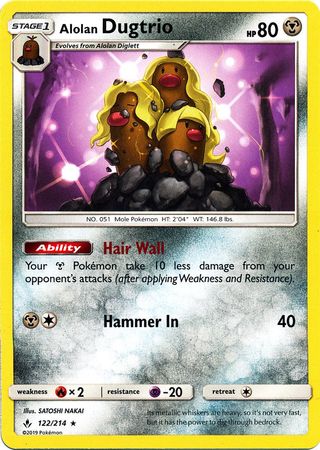 Alolan Dugtrio - 122/214 - Rare available at 401 Games Canada