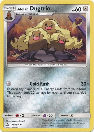 Alolan Dugtrio - 79/156 - Uncommon available at 401 Games Canada