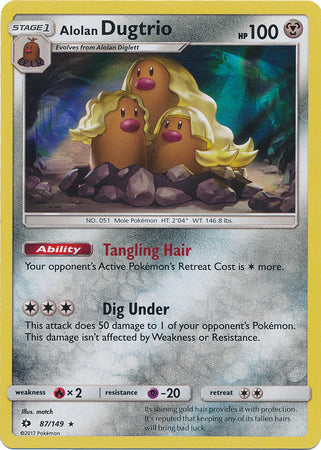 Alolan Dugtrio - 87/149 - Holo Rare available at 401 Games Canada