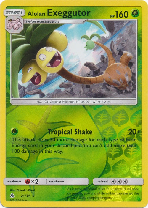 Alolan Exeggutor - 2/131 - Rare - Reverse Holo available at 401 Games Canada