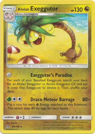 Alolan Exeggutor - 95/156 - Rare available at 401 Games Canada
