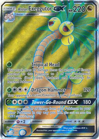 Alolan Exeggutor GX - 107/111 - Full Art Ultra Rare available at 401 Games Canada