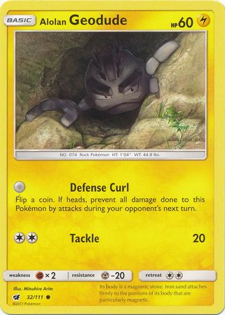 Alolan Geodude - 32/111 - Common available at 401 Games Canada