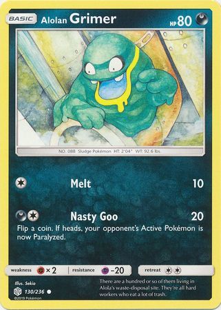 Alolan Grimer - 130/236 - Common available at 401 Games Canada