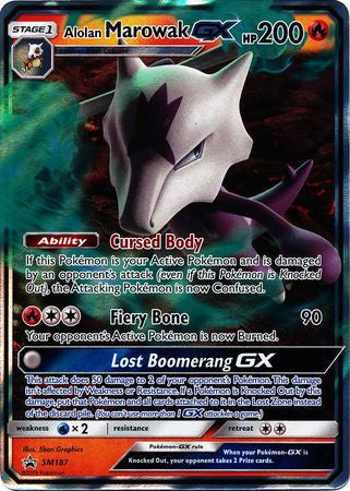 Alolan Marowak GX - SM187 - Ultra Rare Promo available at 401 Games Canada