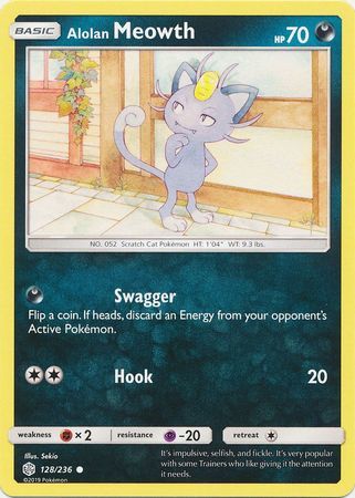 Alolan Meowth - 128/236 - Common available at 401 Games Canada