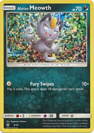 Alolan Meowth - 8/12 - McDonald's Holo - Promo available at 401 Games Canada