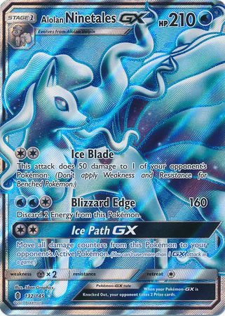 Alolan Ninetales GX - 132/145 - Full Art Ultra Rare available at 401 Games Canada