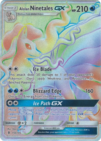 401 Games Canada - Alolan Ninetales GX - 150/145 - Hyper Rare 401 Games Canada - Alolan Ninetales GX - 150/145 - Hyper Rare