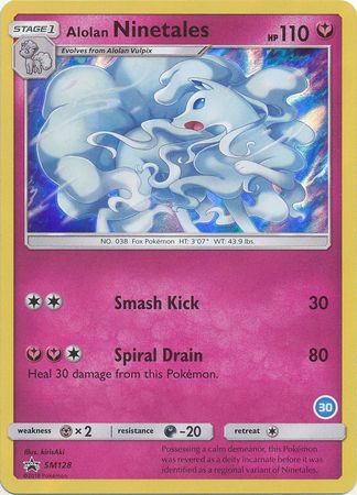 Alolan Ninetales - SM128 - Trainer Kit Holo - Promo (#30) available at 401 Games Canada