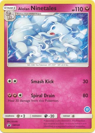 Alolan Ninetales - SM128 - Trainer Kit Non-Holo - Promo (#17) available at 401 Games Canada