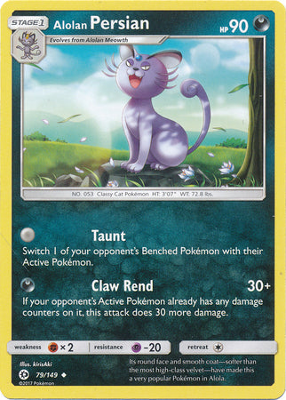 Alolan Persian - 79/149 - Uncommon available at 401 Games Canada