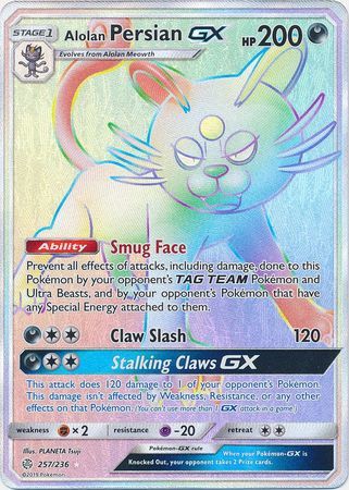 Alolan Persian GX - 257/236 - Hyper Rare available at 401 Games Canada