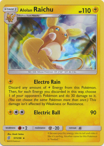Alolan Raichu - 57/236 - Holo Rare available at 401 Games Canada