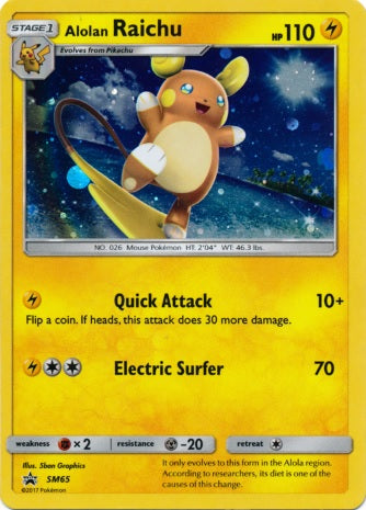 Alolan Raichu - SM65 - Holo Promo available at 401 Games Canada