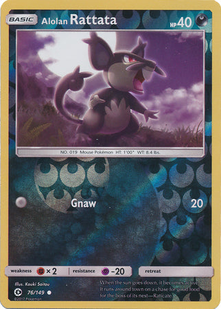 Alolan Rattata - 76/149 - Common - Reverse Holo available at 401 Games Canada