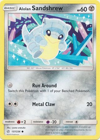 Alolan Sandshrew - 137/236 - Common available at 401 Games Canada