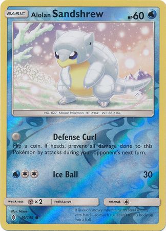 Alolan Sandshrew - 19/145 - Common - Reverse Holo available at 401 Games Canada