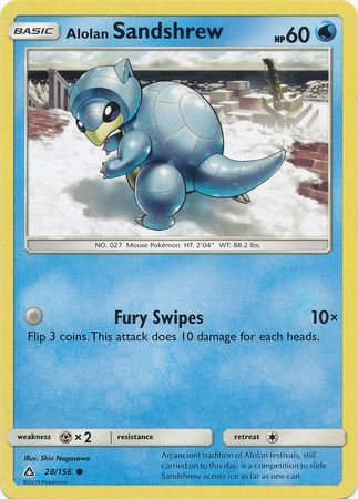 Alolan Sandshrew - 28/156 - Common available at 401 Games Canada