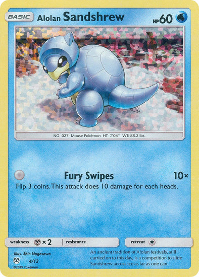 Alolan Sandshrew - 4/12 - McDonald's Holo - Promo available at 401 Games Canada