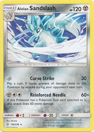 Alolan Sandslash - 138/236 - Rare available at 401 Games Canada