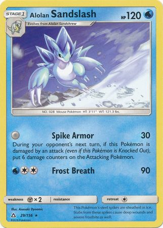 Alolan Sandslash - 29/156 - Rare available at 401 Games Canada