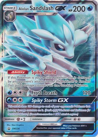 Alolan Sandslash GX - SM236 - Promo available at 401 Games Canada