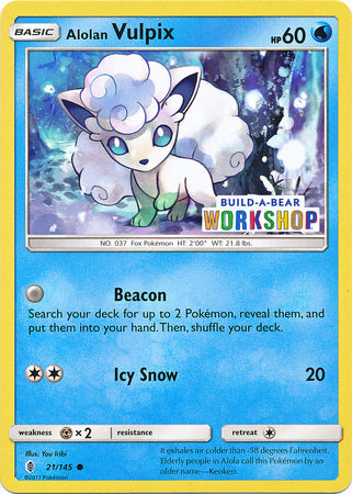 Alolan Vulpix - 21/145 - Promo - Build-A-Bear Workshop available at 401 Games Canada