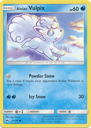 Alolan Vulpix - 27/147 - Common available at 401 Games Canada