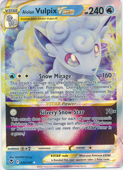 401 Games Canada - Alolan Vulpix VSTAR - 034/195 - Ultra Rare 401 Games Canada - Alolan Vulpix VSTAR - 034/195 - Ultra Rare