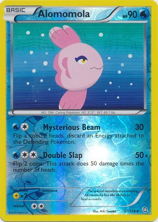 Alomomola - 37/124 - Rare - Reverse Holo available at 401 Games Canada