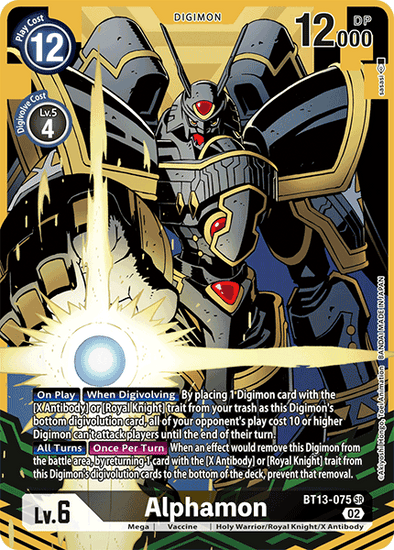 Alphamon (Alternate Art) - BT13-075 - Super Rare available at 401 Games Canada