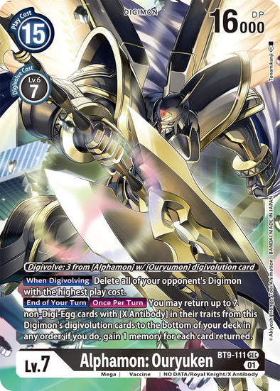 Alphamon: Ouryuken - BT9-111 - Secret Rare available at 401 Games Canada