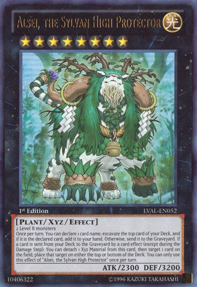 Alsei, the Sylvan High Protector - LVAL-EN052 - Ultra Rare - 1st Edition available at 401 Games Canada