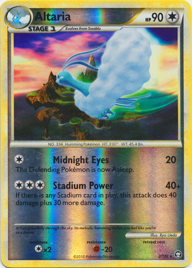 Altaria - 2/102 - Holo Rare - Reverse Holo available at 401 Games Canada