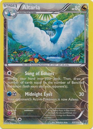 Altaria - 53/108 - Uncommon - Reverse Holo available at 401 Games Canada