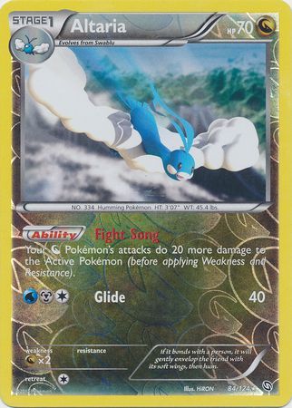 Altaria - 84/124 - Holo Rare - Reverse Holo available at 401 Games Canada