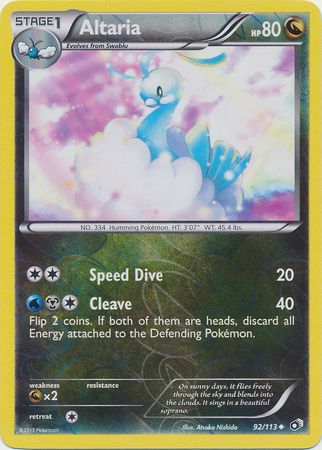 Altaria - 92/113 - Uncommon - Reverse Holo available at 401 Games Canada