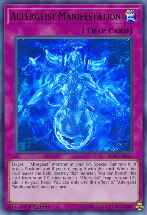 Altergeist Manifestation - BLRR-EN067 - Ultra Rare - 1st Edition available at 401 Games Canada