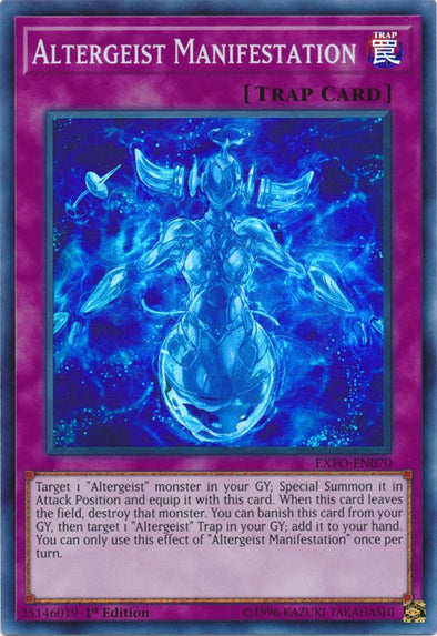 Altergeist Manifestation - EXFO-EN070 - Super Rare - 1st Edition available at 401 Games Canada