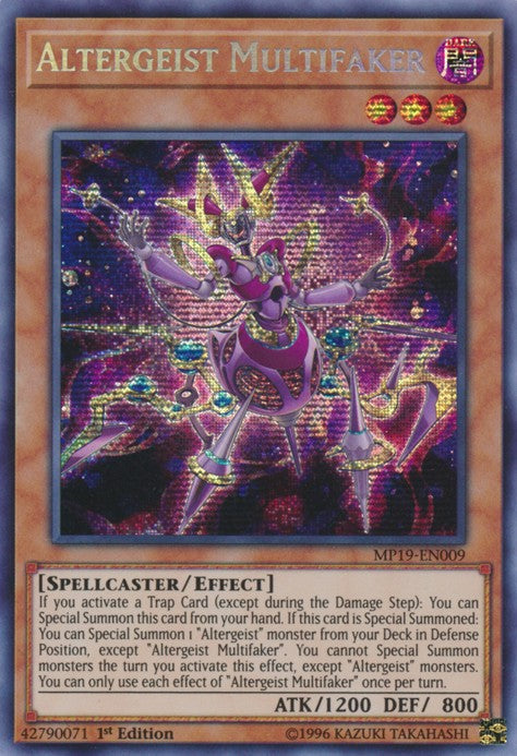 Altergeist Multifaker - MP19-EN009 - Prismatic Secret Rare - 1st Edition available at 401 Games Canada