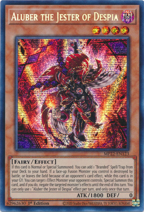 Aluber the Jester of Despia - MP22-EN123 - Prismatic Secret Rare - 1st Edition available at 401 Games Canada