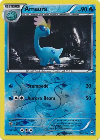 Amaura - 25/111 - Uncommon - Reverse Holo available at 401 Games Canada