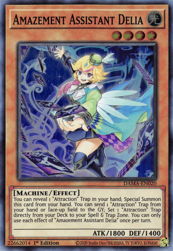 Amazement Assistant Delia - DAMA-EN020 - Super Rare - 1st Edition available at 401 Games Canada