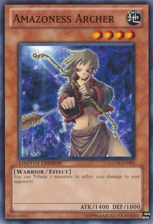 Amazoness Archer - GLD3-EN003 - Common - Limited Edition available at 401 Games Canada