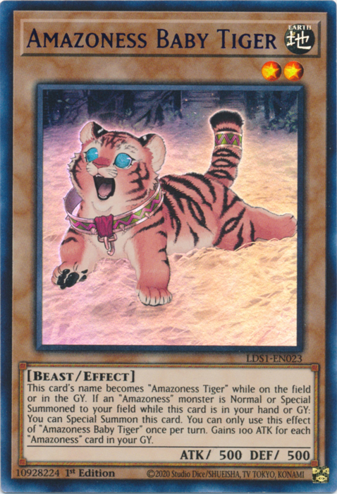 Amazoness Baby Tiger (Purple) - LDS1-EN023 - Ultra Rare - 1st Edition available at 401 Games Canada