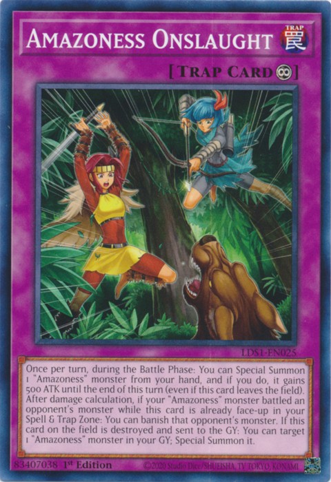 Amazoness Onslaught - LDS1-EN025 - Common - 1st Edition available at 401 Games Canada
